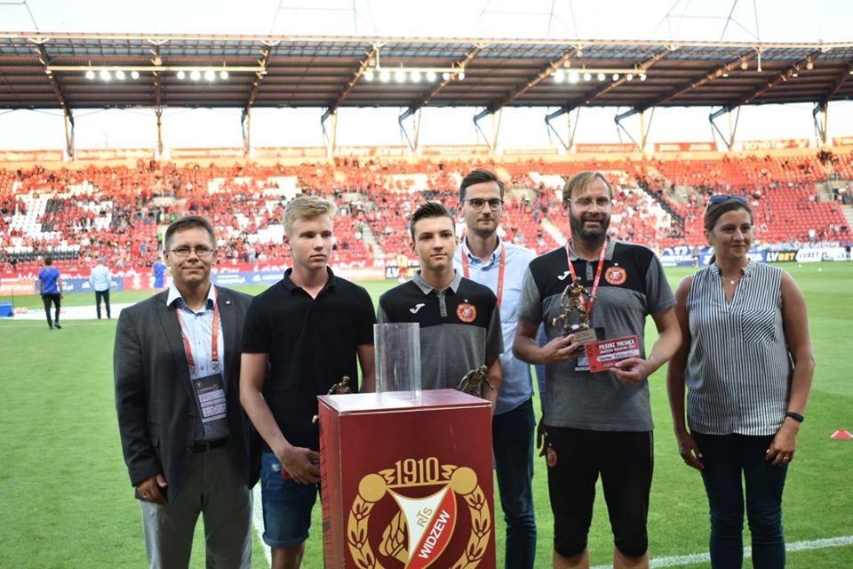 Wręczenie nagród dla laureatów plebiscytu "Piłkarz Miesiąca Akademii Widzewa Łódź"